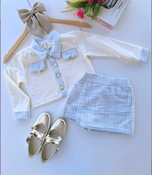 ES003- 2 piece cute skirt outfit
