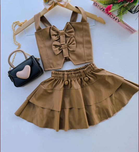 ES004 - 2 piece skirt Bow top