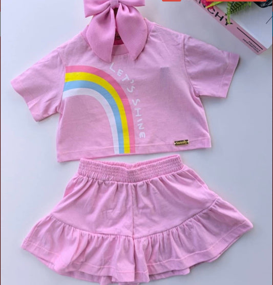 ES012- Rainbow short set